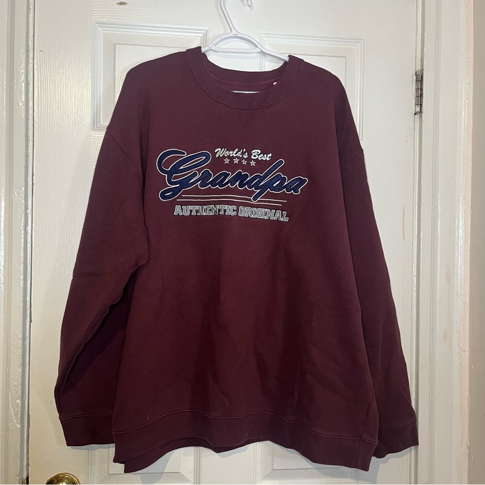 “Worlds best grandpa” sweater pullover 2XL
